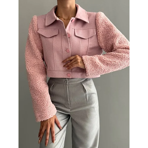 TEDY KOL KISA CEKET PUDRA