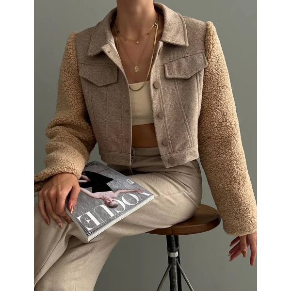 TEDY KOL KISA CEKET VİZON