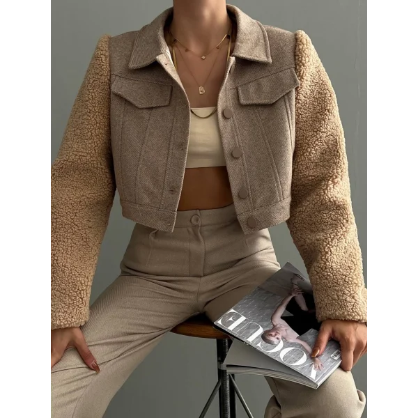 TEDY KOL KISA CEKET VİZON