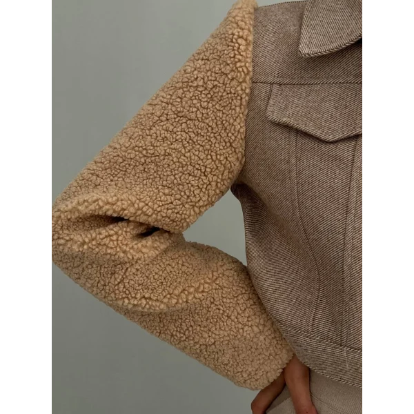 TEDY KOL KISA CEKET VİZON