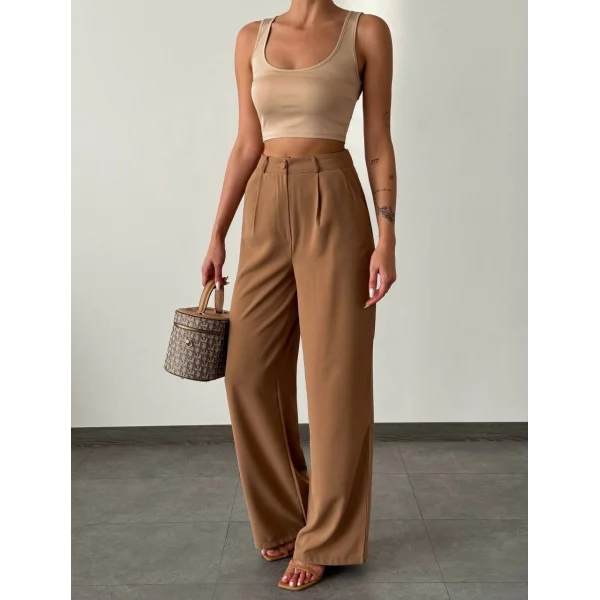 TWİLL PALAZZO PANTOLON VİZON