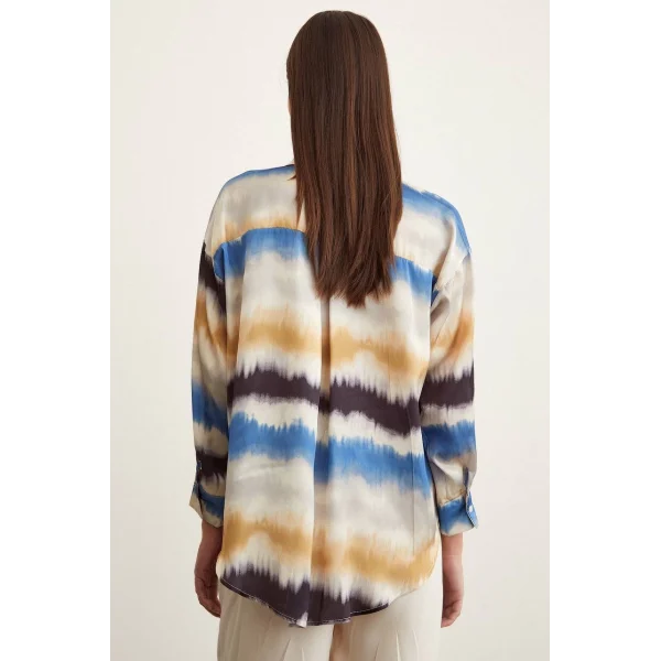 GÖKKUŞAĞI VİSKON SATEN GÖMLEK