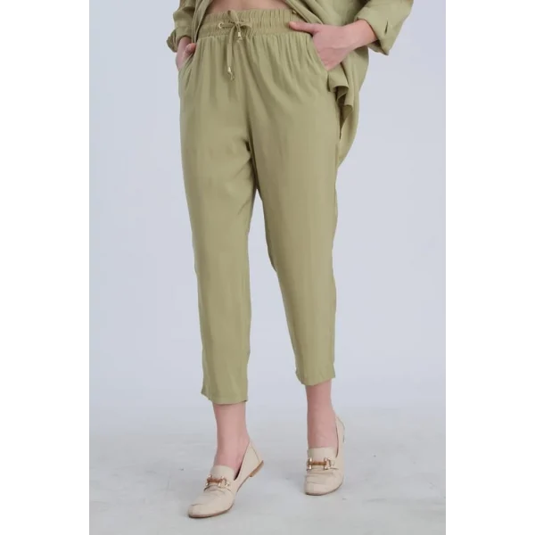 PERRY YEŞİL GÖMLEK PANTOLON TAKIM