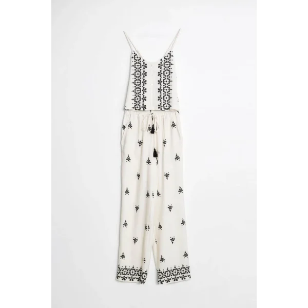 ROBİN DESENLİ BLUZ PANTOLON KETEN TAKIM