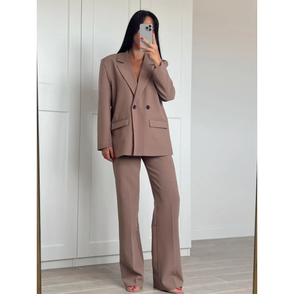 MYRA ATLAS CEKET PANTOLON TAKIM KAHVE