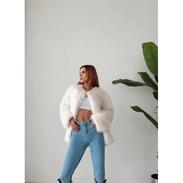 Premium Serisi Midi Boy Beyaz Kürk