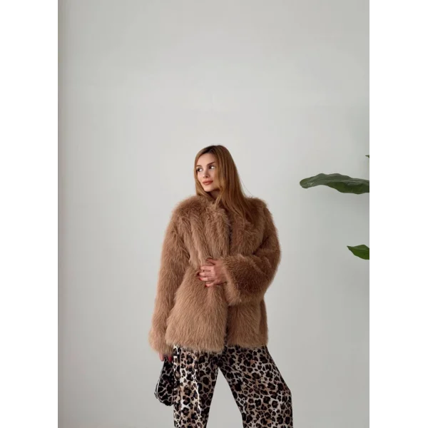 Premium Serisi Midi Boy Karamel Kürk