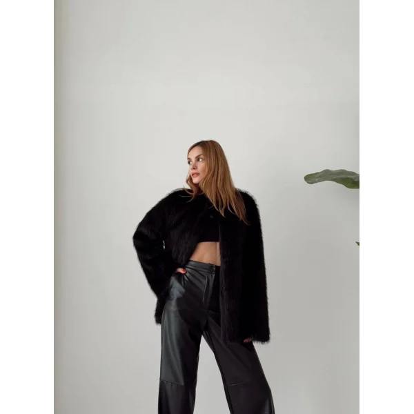 Premium Serisi Midi Boy Siyah Kürk