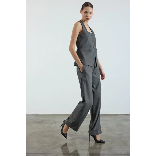 Myra Yelek Pantolon Takım-Antrasit