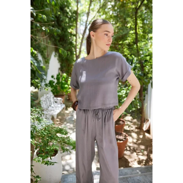 Sunday Bluz Pantolon İkili Takım - Gri