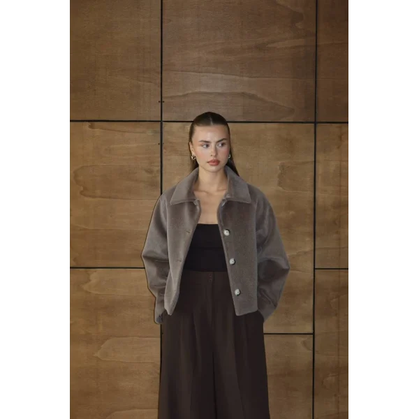 Mila Kürk Ceket-Vizon