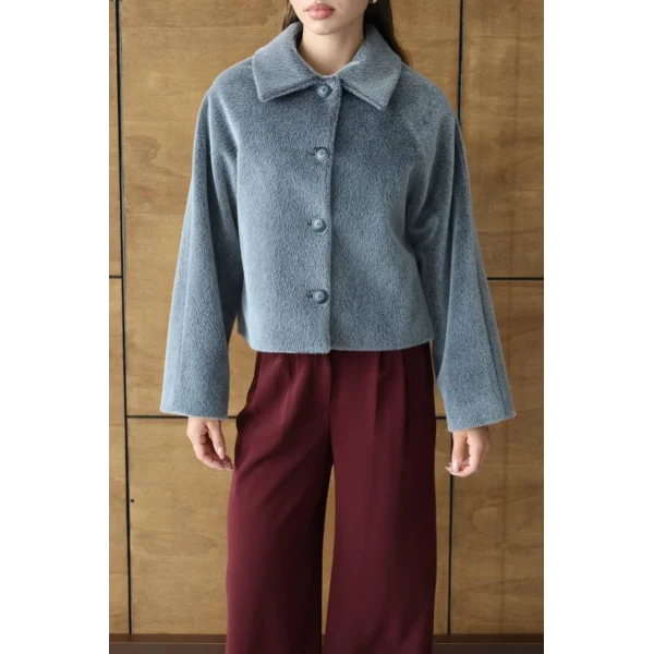 Mila Kürk Ceket-Antrasit