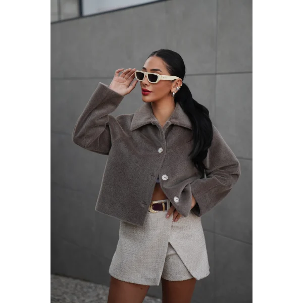 Mila Kürk Ceket-Vizon