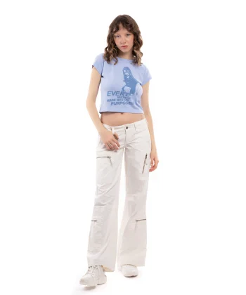 Orjinal Marka Mavi Tişört