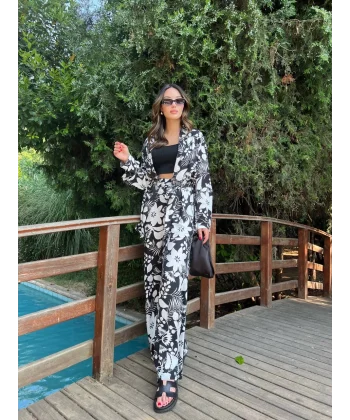 DESENLİ KİMONO TAKIM