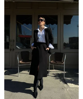 SİYAH CEKET ETEK TAKIM