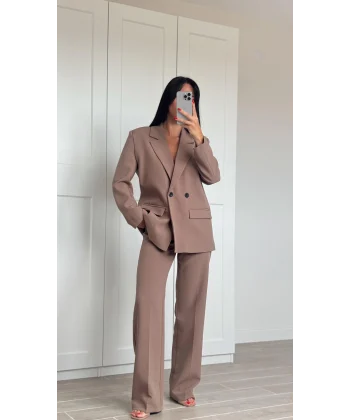 MYRA ATLAS CEKET PANTOLON TAKIM KAHVE