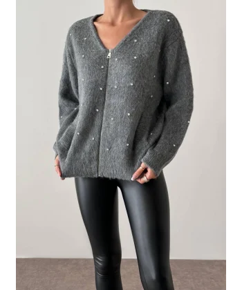 TAŞ DETAY FERMUARLI HIRKA ANTRASİT