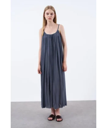 Antrasit Myra Askılı Elbise