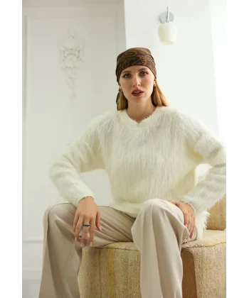 Mars Sakallı Uzun Kazak-Beyaz