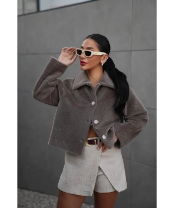 Mila Kürk Ceket-Vizon