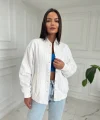 Beyaz Bomber Ceket