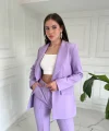 Premium Kumaş Lila Ceket Pantolon Takım