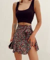 Karışık Desenli Şort Etek