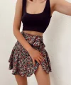 Karışık Desenli Şort Etek