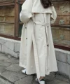 BEJ MEVSİMLİK KUŞAKLI TRENÇKOT