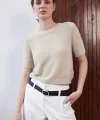 KISA KOLLU YUMOŞ TRİKO KAZAK BEJ