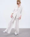 PREMİUM KETEN CEKET PANTOLON TAKIM EKRU