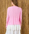 Taşlı Triko Pembe İnce Kazak