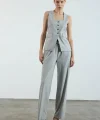 Myra Yelek Pantolon Takım-Gri