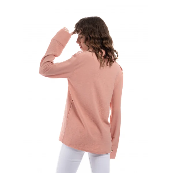 Pudra Apoletli Gold Düğmeli Gömlek