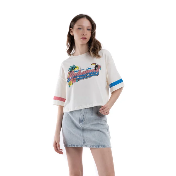 Orj Marka Oversize Crop T-shirt