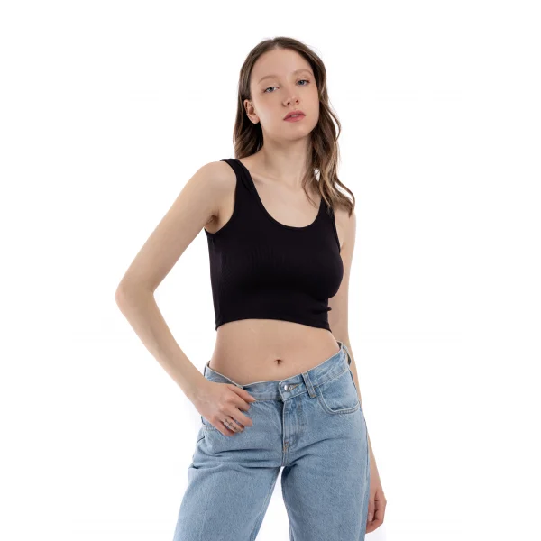 Fitilli Siyah Basic Crop