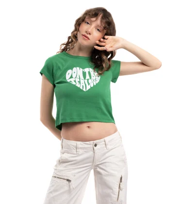 Orjinal Marka T_shirt Yeşil