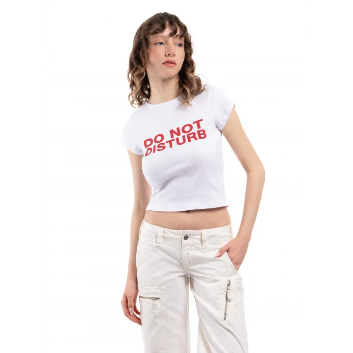 Pamuk Beyaz Crop T_shirt