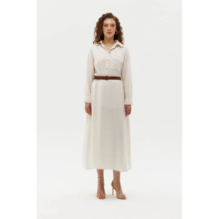 Keten Gömlek Etek Takım