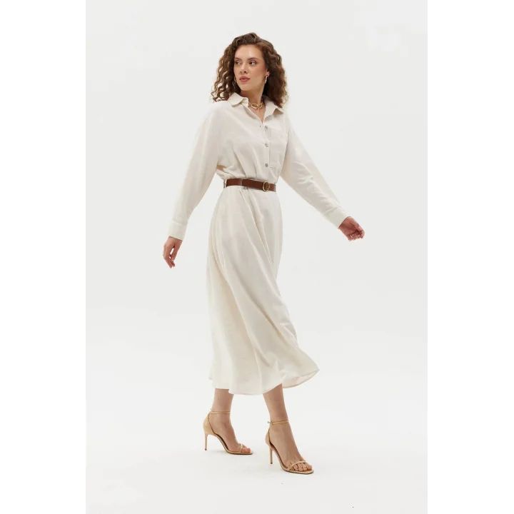 Keten Gömlek Etek Takım