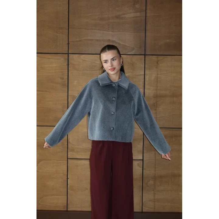 Mila Kürk Ceket-Antrasit