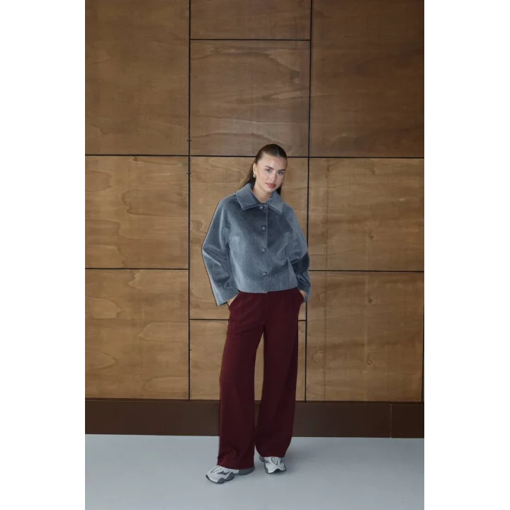 Mila Kürk Ceket-Antrasit