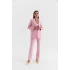 PEMBE CROP BLAZER CEKET PANTOLON TAKIM