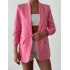 Büzgü Kol Pembe Blazer Ceket
