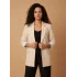 Astarı Garnili Blazer Ceket-Taş