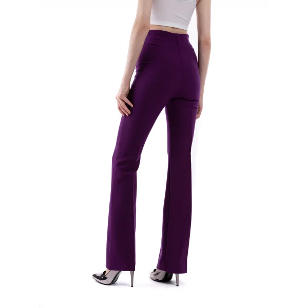 Orjinal Marka İspanyol Paça Mor Pantolon