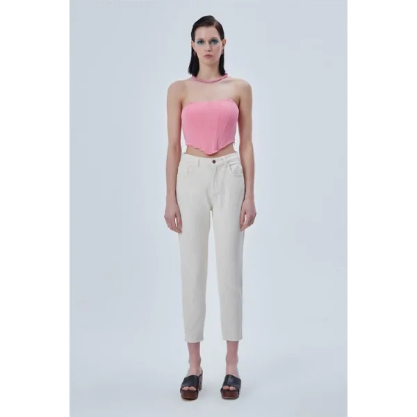 Gabardin Mom Jean Kemik