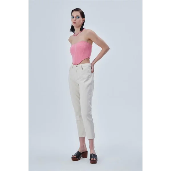 Gabardin Mom Jean Kemik