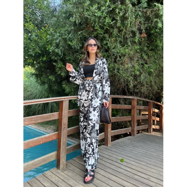 DESENLİ KİMONO TAKIM